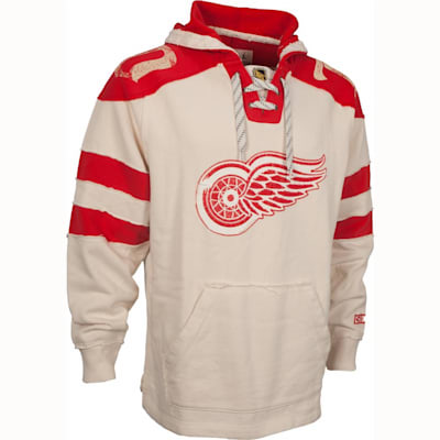 Detroit Red Wings CCM Women's Comfy Crew V-Neck Sweater - Gray