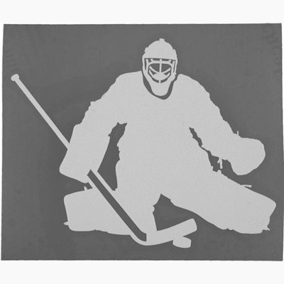 Easily Applies To Any Window Or Mirror (Goalie Car Sticker)