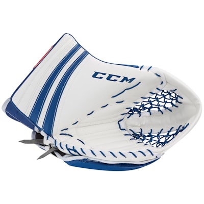 White/Blue (CCM Extreme Flex 500 Goalie Catch Glove - Senior)