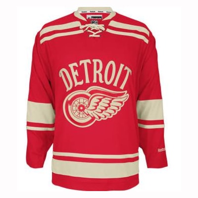 Reebok 2014 Detroit Red Wings Winter Classic Premier Jersey Mens Pure Goalie Equipment