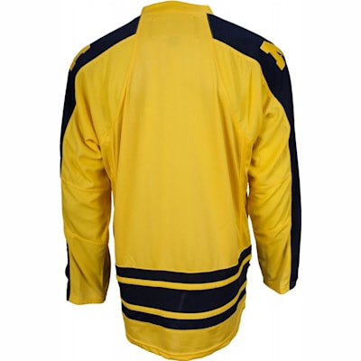 Back View (Reebok Michigan Hockey Jersey - Mens)