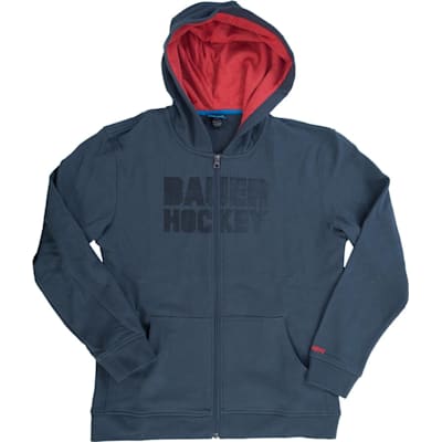 Dark Grey (Bauer Hockey Full-Zip Hoody - Youth)