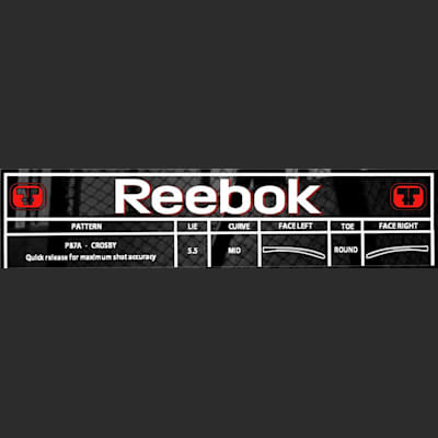 Blade Chart (Reebok RIBCOR Grip Composite Stick - Youth)