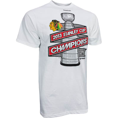 Reebok 2013 Stanley Cup Champion Chicago Blackhawks Tee Shirt