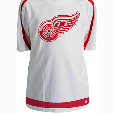 A picture of Henrik Zetterberg of the Detroit Red Wings new white