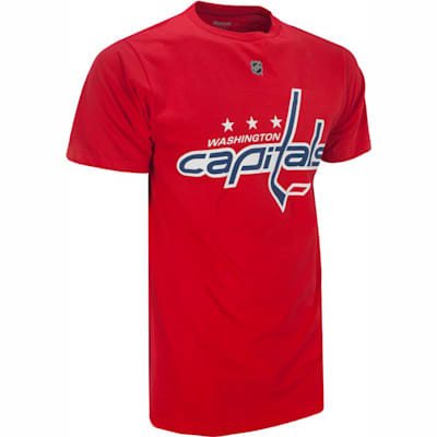 Front View (Reebok Washington Capitals Niklas Backstrom Tee Shirt - Mens)