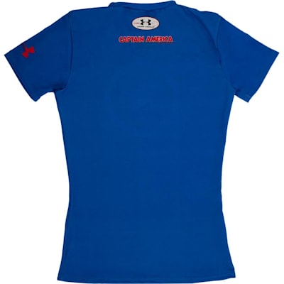 Under Armour Graphic Blue Active T-Shirt Size X-Small (Youth) - 58% off