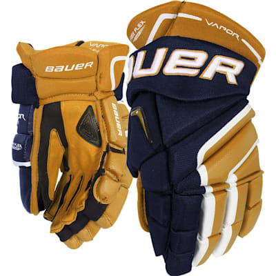 Navy/Gold (Bauer Vapor APX2 Gloves - Senior)