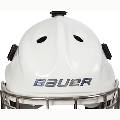 Front Detail (Bauer NME 8 Certified Straight Bar Goalie Mask - Senior)