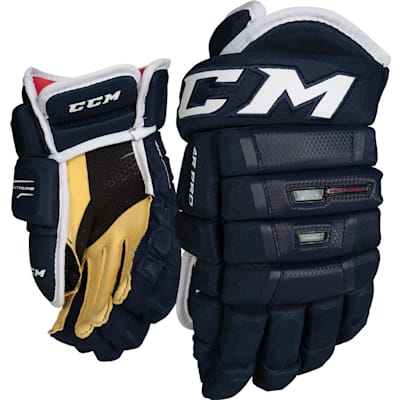 Navy/Navy (CCM 4R Pro Hockey Gloves - Junior)