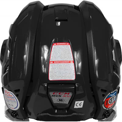 Back View (CCM Resistance 300 Hockey Helmet Combo)
