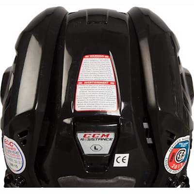 Back View (CCM Resistance Hockey Helmet Combo)