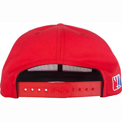 Warrior Jersey Wordmark Logo Snapback Flat Bill Hockey Cap Hat Red 