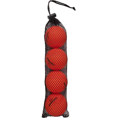 Orange (Bauer Warm Temperature Street Hockey Ball 4 Pack)