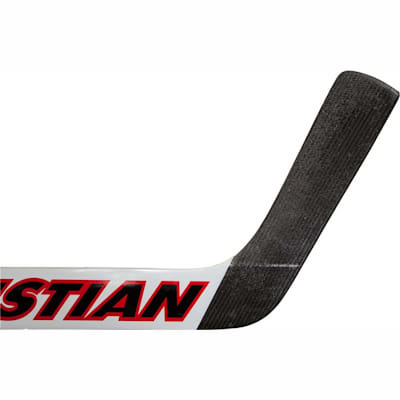 Forehand Of Blade (Christian 990 Foam Core Goalie Stick - White/Black/Red - Senior)