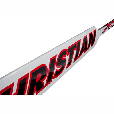 Paddle (Christian 990 Foam Core Goalie Stick - White/Black/Red - Senior)