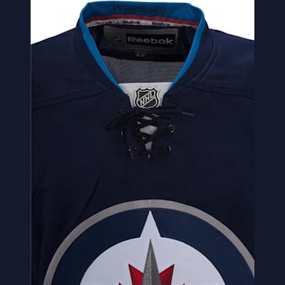 Logo View (Reebok Winnipeg Jets Premier Jersey - Home/Dark - Adult)