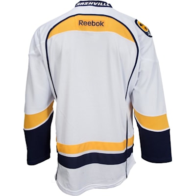 Reebok Nashville Predators Men's Customized Premier White Away Jersey