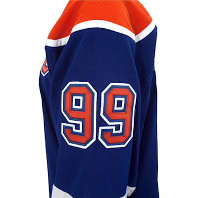 MiC Reebok 6100 Authentic Wayne Gretzky Edmonton Oilers NHL Jersey Royal  Blue 52
