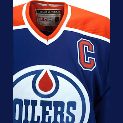 Reebok Edmonton Oilers NHL Men's Navy Blue Premier Third Jersey (S)