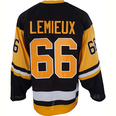 Lemieux No. 66 (Reebok Mario Lemieux Pittsburgh Penguins Premier Jersey - Away/Dark - Adult)