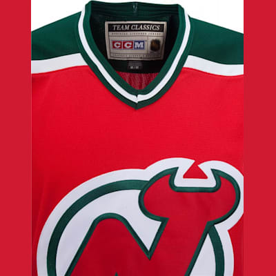 NJ Devils Jersey Home CCM XL Vintage Authentic NHL Hockey Mens Blank 90s  Red