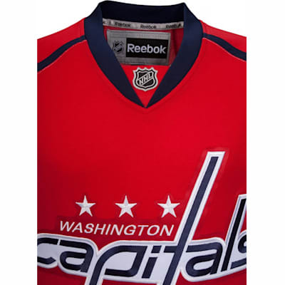 Collar View (Reebok Washington Capitals Premier Jersey - Home/Dark - Youth)