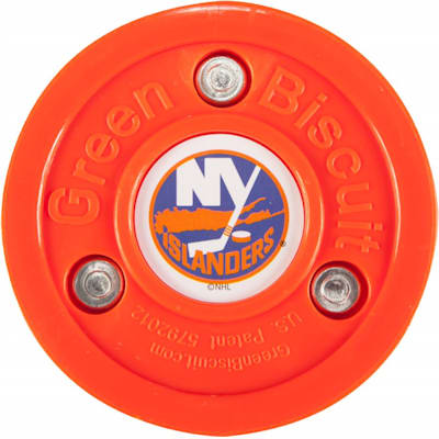 New York Islanders (Green Biscuit NHL Team Logo Puck)