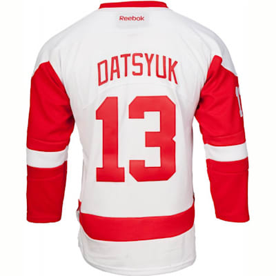 Detroit Red Wings No13 Pavel Datsyuk Red Sawyer Hooded Sweatshirt Stitched Youth Jersey