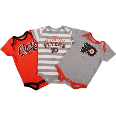 Reebok Philadelphia Flyers Onesie 3 Pack Infant Pure Goalie Equipment