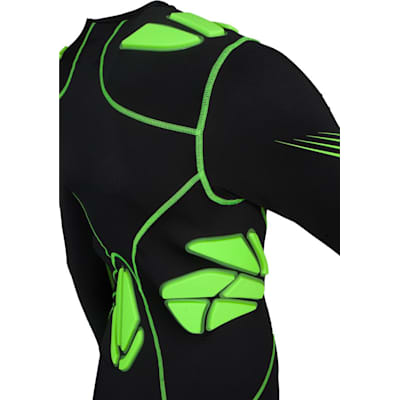 Under armour compression sale shirt with pads