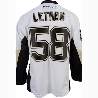 Pittsburgh Penguins Blank Game Issued White Jersey Reebok 58 DP12409