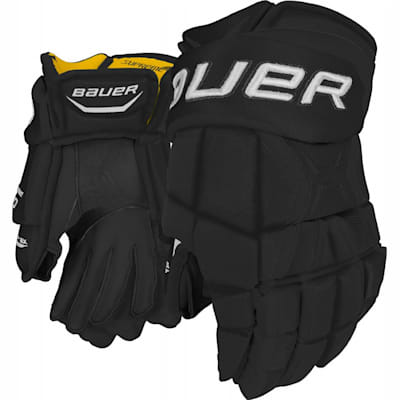 Black (Bauer Supreme 190 Hockey Gloves - Junior)