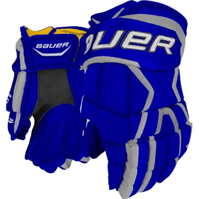 Blue (Bauer Supreme 190 Hockey Gloves - Junior)