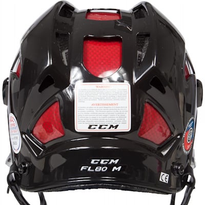 Back View (CCM Fitlite FL80 Hockey Helmet)