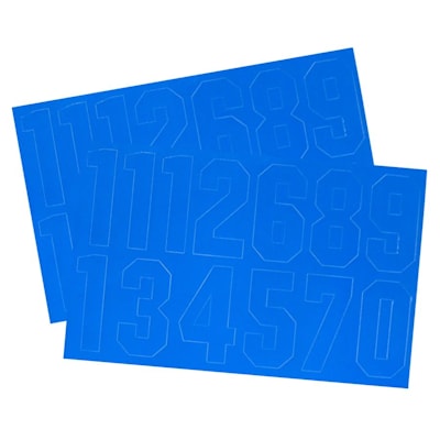 A&R Number Decal Pack (A&R Hockey Helmet Numbers - 2 Inch)