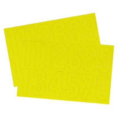 A&R Number Decal Pack (A&R Hockey Helmet Numbers - 2 Inch)