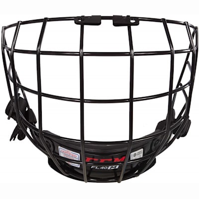 Front View (CCM Fitlite FL40 Hockey Helmet Facemask)