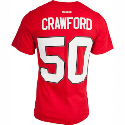 Reebok Chicago Blackhawks Corey Crawford Tee Shirt - Mens