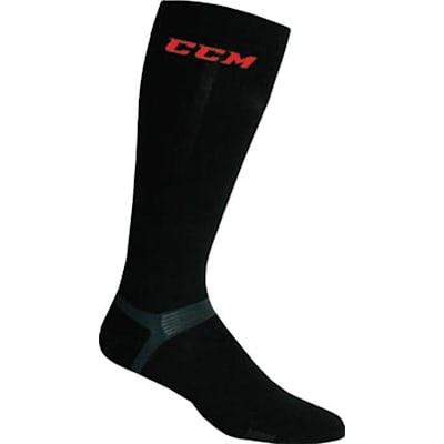 Black (Gamewear CCM Pro-Line Ultra Bamboo Mid Calf Length Performance Socks - Adult)