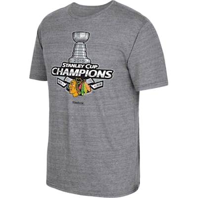  (Reebok Chicago Blackhawks 2015 Stanley Cup Champions Signature Tee Shirt - Mens)