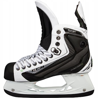 CCM Ribcor 50K White Ice Skates Senior Pure Hockey Equipment