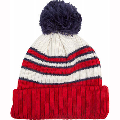 Montreal Back (New Era NHL Traditional Stripe Knit Hat)