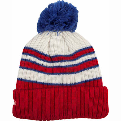 Rangers Back (New Era NHL Traditional Stripe Knit Hat)