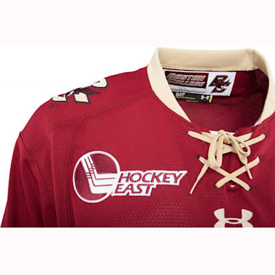 Boston University Terriers Lrg NWT Under Armour Authentic Hockey Jersey