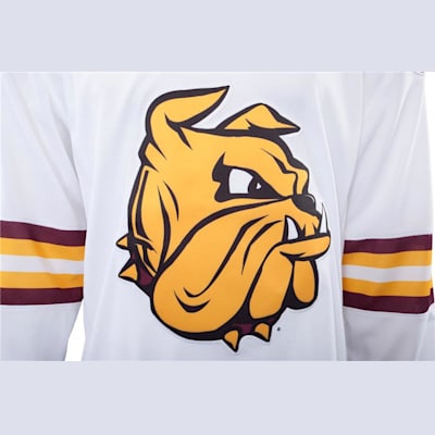 Front Logo (Under Armour Minnesota-Duluth Bulldogs Jersey - Away/White - Mens)