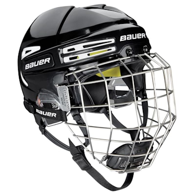 Black/White (Bauer RE-AKT 75 Hockey Helmet Combo)
