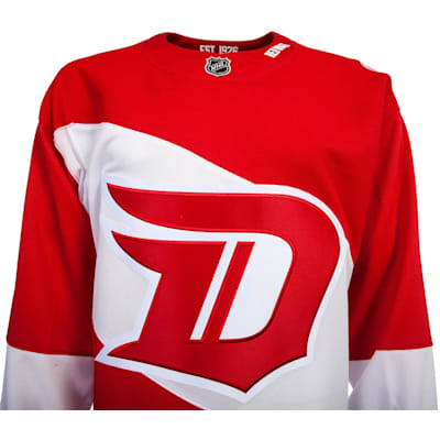 BOYS XL CCM NHL BLACK Detroit Red Wings Center Ice Jersey Size BOY'S XL