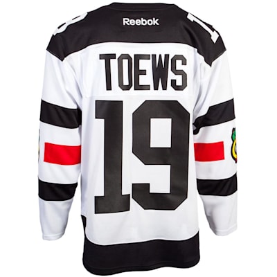 JONATHAN TOEWS CHICAGO BLACKHAWKS VINTAGE CCM THROWBACK HOCKEY JERSEY SIZE  LARGE