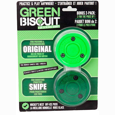 Green Biscuit Hockey "Snipe" Training Puck 